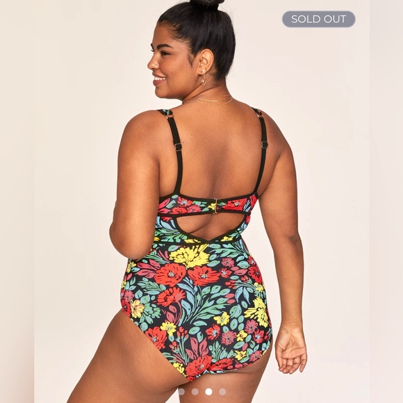 COPY - NWOT AdoreMe Contour Floral One Piece - Picture 4 of 6